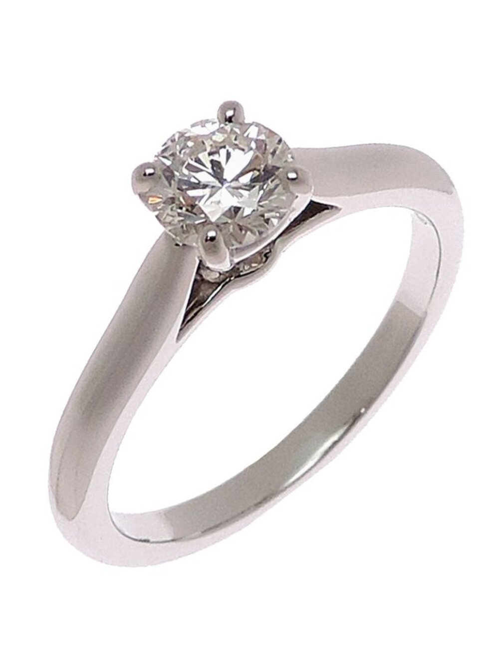 Cartier Ring 1895 Solitaire Diamond 0.53ct Platinum